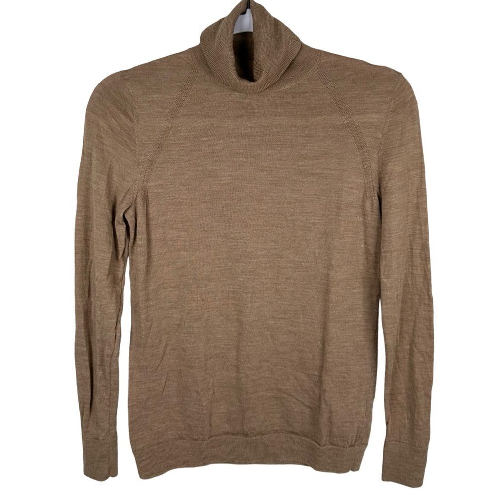 Banana Republic Brown Washable Merino Wool Long Sleeve Turtleneck Sweater Small